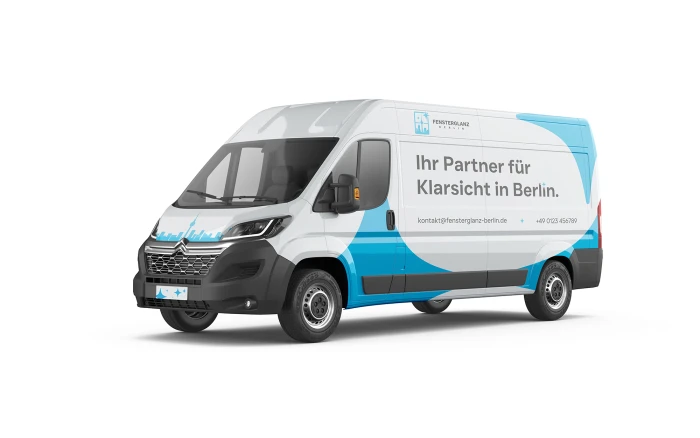 Fensterglanz Berlin — Transporter-Mockup